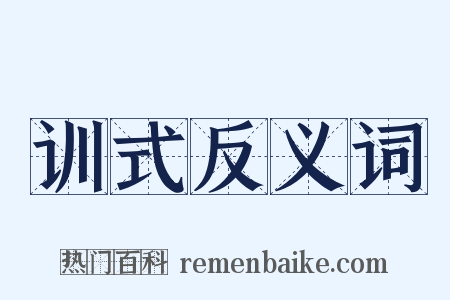 训式反义词是什么意思的图片